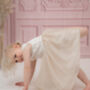 Champagne Soft Lace And Tulle Flower Girl Dress, thumbnail 3 of 4