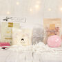 Personalised Stemless Glass Relaxing Pink Treat Gift Box Hamper, thumbnail 3 of 10