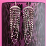 Disco Cascade Chain Earrings In Silver Or Gold Plate, thumbnail 2 of 4