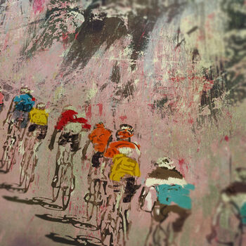 Giro D'italia The Ascent Of The Dolomites Print, 2 of 4