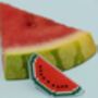 Make Your Own Watermelon Brooch Cross Stitch Kit, thumbnail 7 of 9