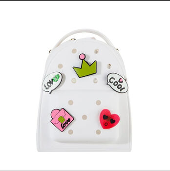 New! ’Back To School’ Crocs Backpacks,Six Colours,Charms,Matching Pencil Case, 7 of 10