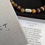 Men's Celtic Football Fan Tiger's Eye Bracelet, thumbnail 3 of 5
