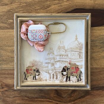 Square Wood Decorative Tray Bedside Trinket Dish, 2 of 12