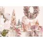 Regal Tidings Large Pink Blush Santa Bust Christmas Decoration, thumbnail 5 of 5