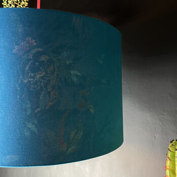Smoke Deadly Night Shade Lampshade In Sapphire, 3 of 5