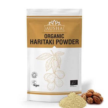 Ausha Organic Haritaki Powder 100g For Constipation Relief UK Certified Organic By Soil Association, 2 of 12