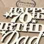 Personalised 70th Birthday Card Keepsake, thumbnail 5 of 12