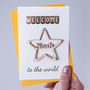 Personalised New Baby Star Keepsake Card, thumbnail 1 of 3