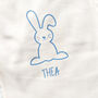 Personalised Easter Bunny Babygrow, thumbnail 2 of 3