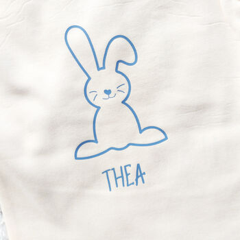 Personalised Easter Bunny Babygrow, 2 of 3