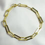 George Long Link Gold Plated Silver Or Silver Bracelet, thumbnail 2 of 6