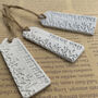 Hand Crafted White Clay Gift Tags, thumbnail 2 of 2