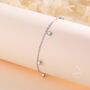 Delicate White Opal Charm Bracelet, thumbnail 4 of 10