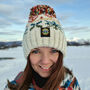 Autumn Nordic Knit Reflective Super Bobble Hat, thumbnail 1 of 6