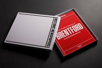 Brentford Fc Personalised Football Gift The Bees Newspaper History Book, 3 of 12