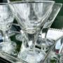 Martini Glass With Etched Stars, thumbnail 1 of 3