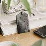 Personalised Black Leather Travel Earring Holder Smaller, thumbnail 3 of 5