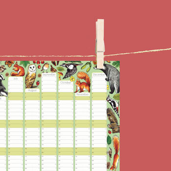 2026 Woodland Animals Wall Calendar And Year Planner, 5 of 5