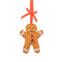 Christmas Fabric Gingerbread Man Hanging Decoration, thumbnail 3 of 3