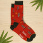 Men's Desert Cactus Bamboo Socks, thumbnail 1 of 5