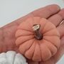 Set Of Three Handmade Mini Clay Pumpkins, thumbnail 10 of 11