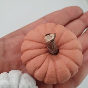 Set Of Three Handmade Mini Clay Pumpkins, 10 of 11