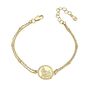 Gold Plated Floral Layered Bracelet, thumbnail 3 of 3