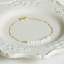 Delicate Gold Vermeil Pearl Bracelet, thumbnail 1 of 4