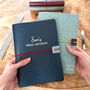 Vegan Leather Journal Cover | A5 Or A6 Personalised Refillable Notebook Holder, thumbnail 5 of 10