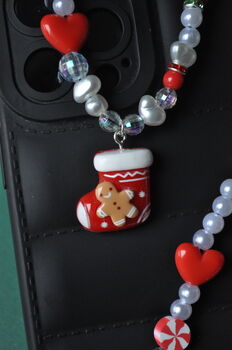 Personalised Festive Phone Charm, 3 of 8