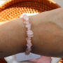 Rose Quartz Chip Bracelet – Love And Self Care Energy, thumbnail 1 of 6