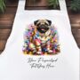 Personalised Pug In Christmas Lights, thumbnail 8 of 9