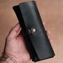 Handmade Leather Pencil Case With Personalisation, thumbnail 4 of 7
