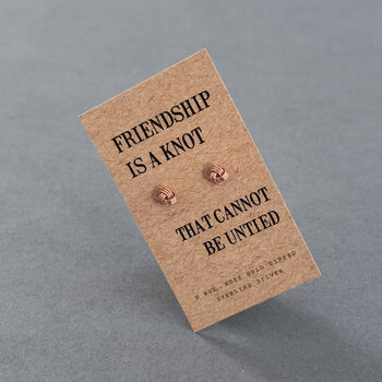 Friendship Knot Sterling Silver Earrings, 5 of 12