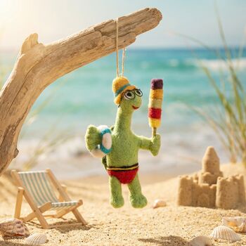 Handmade Shellbert The Tortoise Decoration, 5 of 5