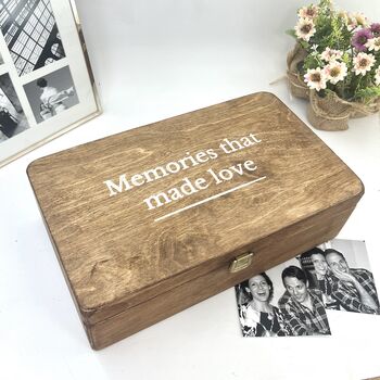 Personalised Wooden Memories Box, 3 of 10