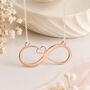 Infinity Necklace Bronze Anniversary Eight Years Gift For Her, thumbnail 2 of 5