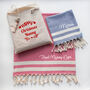 Personalised Tea Towel, Kitchen Towel, Christmas Gift For Nanny, thumbnail 1 of 11
