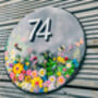 Personalised Slate House Number, Floral House Sign, thumbnail 11 of 12