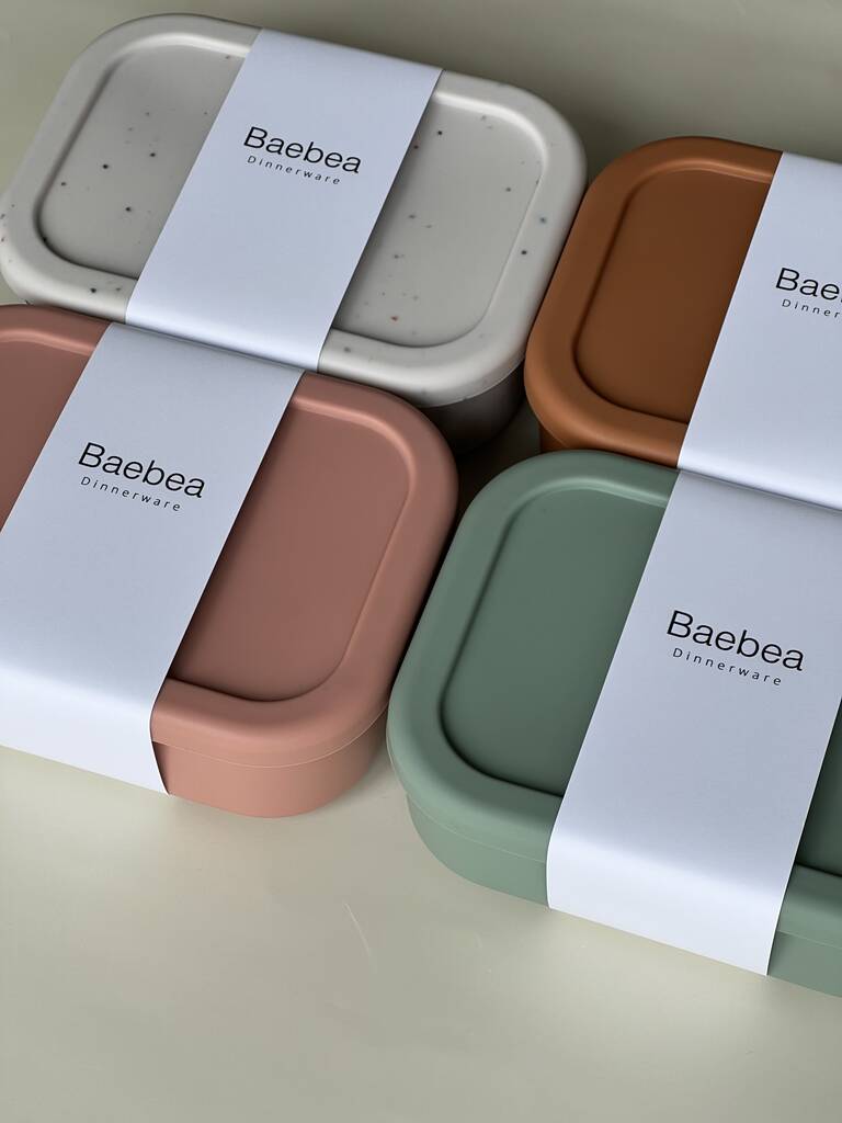 Silicone Lunch Bento Box By Baebea
