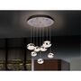 Integrated LED Seven Light Cluster Drop Ceiling Pendant, thumbnail 1 of 2