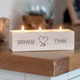 Personalised Heart Candle Holder Gift For Couple, thumbnail 2 of 5