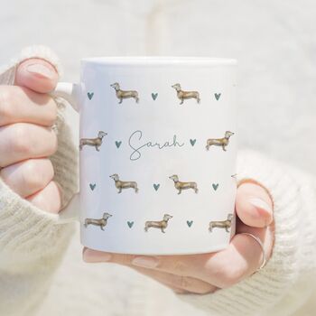 Personalised Dachshund Mug For Sausage Dog Mum, 3 of 5