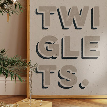 Twiglets Textured Christmas Print, 2 of 6