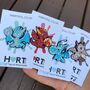 Set Of Four Elemental Dragon Enamel Pins, thumbnail 2 of 5