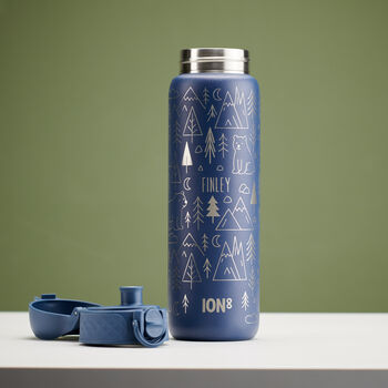 Personalised Bear And Mountains Children's School Ion8 Water Bottle, 6 of 8