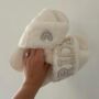 Bride To Be Personalised Pearl Slippers, thumbnail 2 of 3
