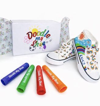 Childrens/ Kids Shoe Laces Football/ Rainbow Design, 5 of 6