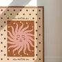Rise Sun, Celestial Soleil Solar Art Print, Bohemian Tarot Zodiac Poster, thumbnail 2 of 2